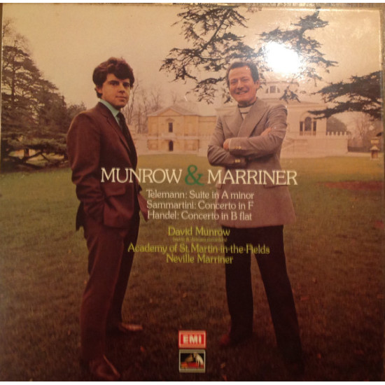 David Munrow, Academy Of St. Martin-in-the-Fields*, Neville Marriner - Telemann*, Sammartini*, Handel* – Munrow & Marriner