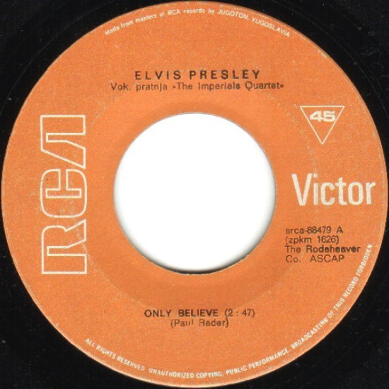 PRESLEY ELVIS - ONLY BELIEVE/LIFE