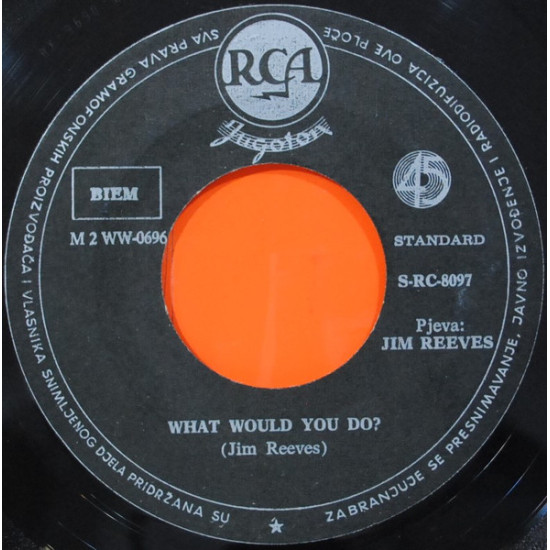 REEVES JIM - What Would You Do? / Stand At Your Window