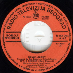 MUNGO JERRY - It's A Secret