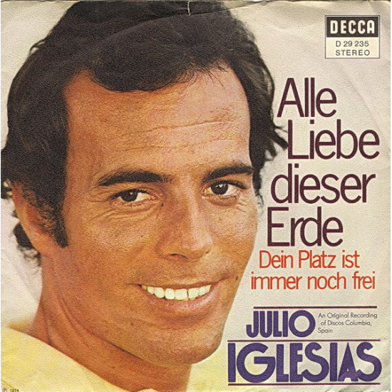 IGLESIAS JULIO - Alle Liebe Dieser Erde / Dein Platz Ist Immer Noch Frei