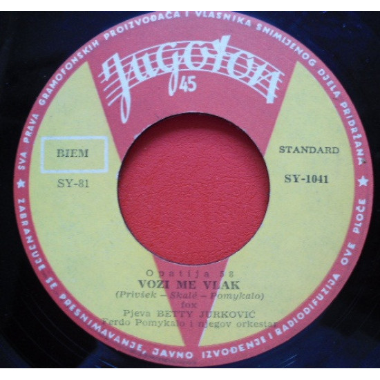 Toni Kljaković / Betty Jurković - Sretna Luka / Vozi Me Vlak