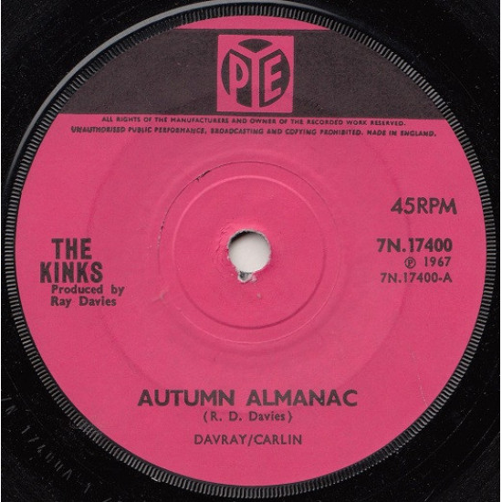 KINKS   - Autumn Almanac