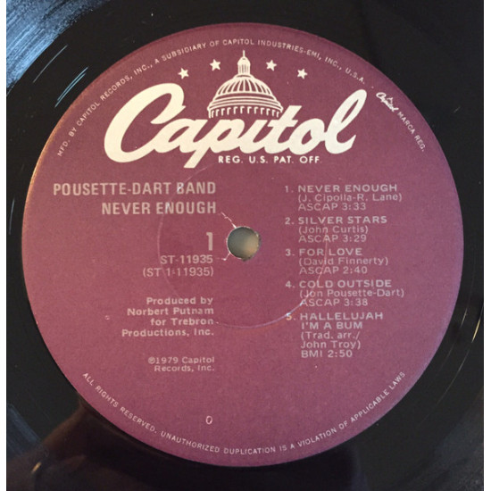 POUSETTE-DART BAND - Never Enough