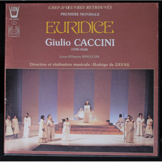 Caccini Giulio - Euridice/Rodrigo de Zayas