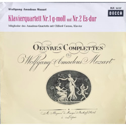 Mozart - Klavierquartett Nr. 1 G-Moll Und Nr. 2 Es-Dur/Clifford Curzon, Mitglieder Des Amadeus-Quartetts