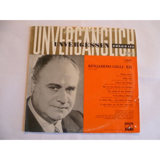 GIGLI BENIAMINO - Benjamino Gigli - XII