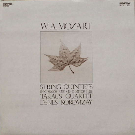 Mozart - String Quintets In C Major K515 / In G Minor K 516/Takács Quartet, Denes Koromzay