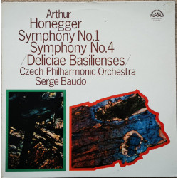 Honegger - Symphony No. 1 / Symphony No. 4 (Deliciae Basilienses)Czech Philharmonic Orchestra*, Serge Baudo