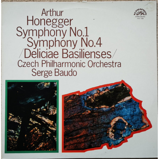 Honegger - Symphony No. 1 / Symphony No. 4 (Deliciae Basilienses)Czech Philharmonic Orchestra*, Serge Baudo