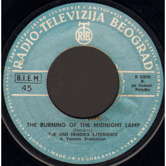 HENDRIX JIMI  - LET ME LIGHT YOUR FIRE/THE BURNING OF THE MIDNIGHT LAMP