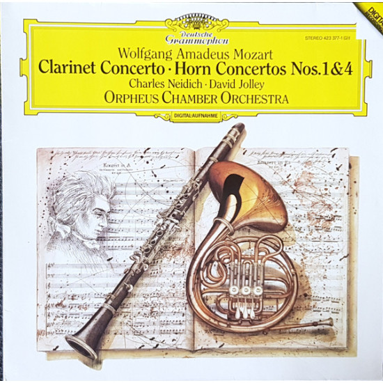 Mozart - Clarinet Concerto - Horns Concertos Nos. 1 & 4/Orpheus Chamber Orchestra, David Jolley, Charles Neidich