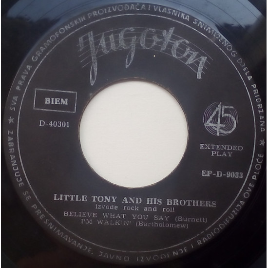 LITTLE TONY - Izvode Rock And Roll