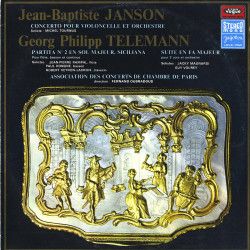 JANSON/TELEMANN - CONCERTO POUR LA VIOLONCELLE ET ORCHESTRE/PARTITA No 2(SICILIANA...(RAMPAL..