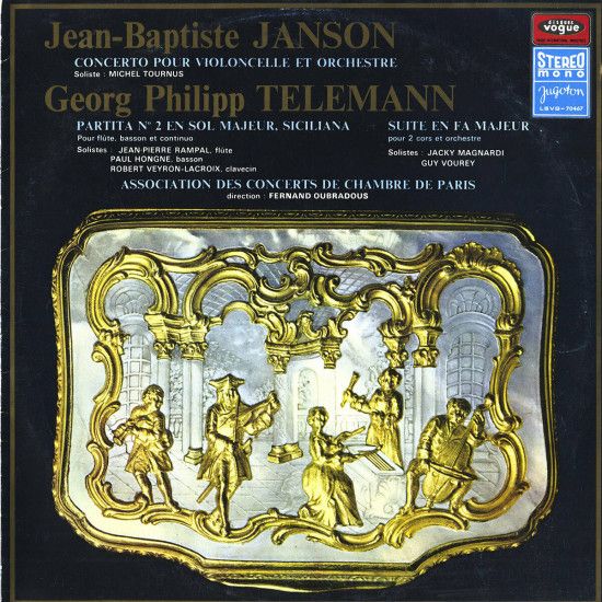 JANSON/TELEMANN - CONCERTO POUR LA VIOLONCELLE ET ORCHESTRE/PARTITA No 2(SICILIANA...(RAMPAL..
