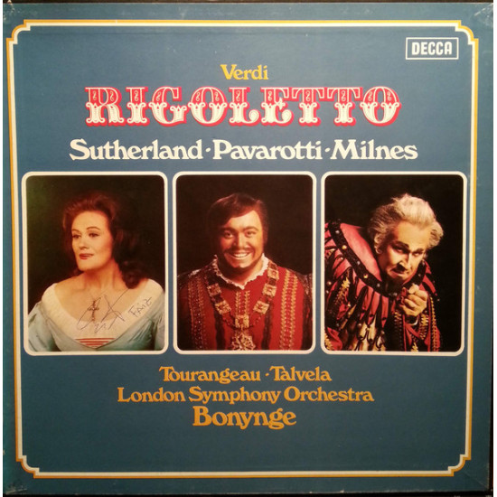 VERDI - RIGOLETTO /SUTHERLAND, PAVAROTTI, MILNES../