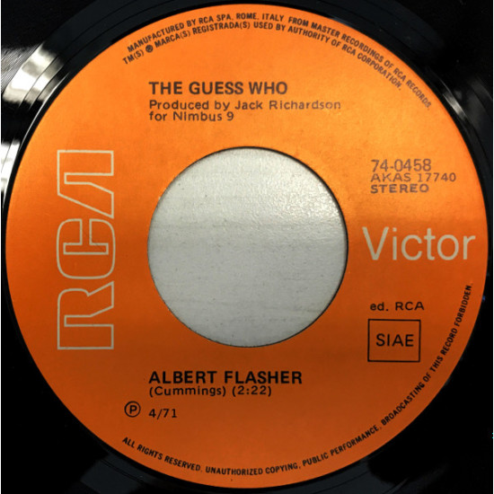 GUESS WHO - ALBERT FLASHER/BROKEN