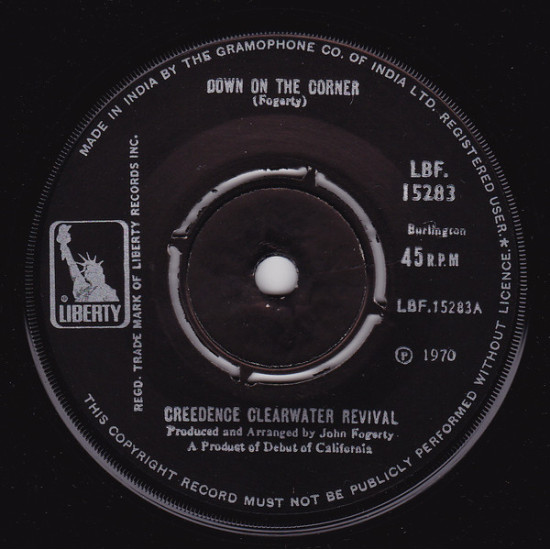CREEDENCE CLEARWATER REVIVAL - Down On The Corner / Fortunate Son