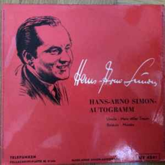 Simon Hans Arno - Hans Arno Simon - Autogramm