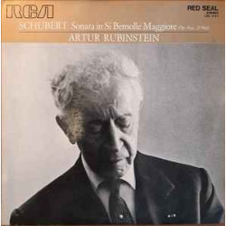 SCHUBERT - SONATA IN SI BEMOLLE MAGGIORE D 960/RUBINSTEIN