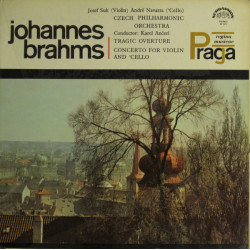 BRAHMS - TRAGIC OVERTURE/CONC. FOR VIOLIN AND CELLO/JOSEF SUK/ANDRE NAVARRA/