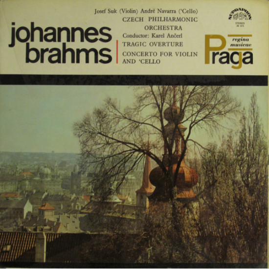 BRAHMS - TRAGIC OVERTURE/CONC. FOR VIOLIN AND CELLO/JOSEF SUK/ANDRE NAVARRA/