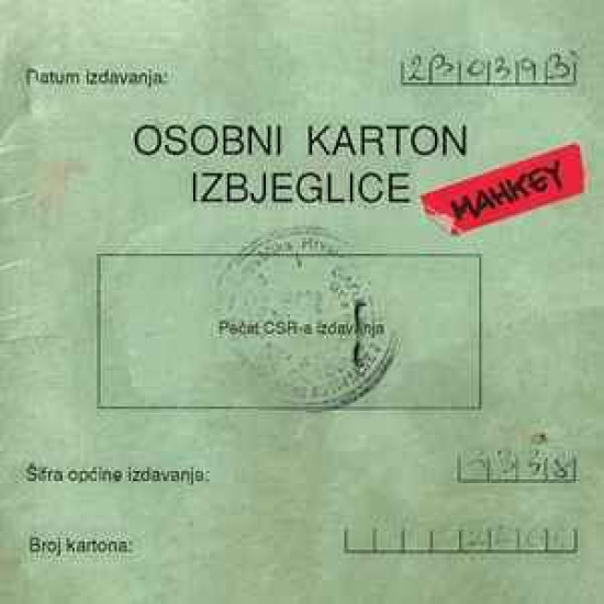 MAHKEY - OSOBNI KARTON IZBJEGLICE