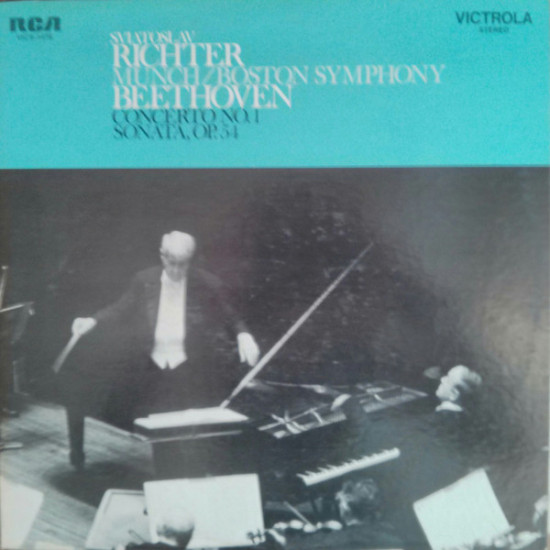 Richter Sviatoslav - Munch, Boston Symphony / Beethoven ‎– Concerto No. 1 Sonata Op. 54