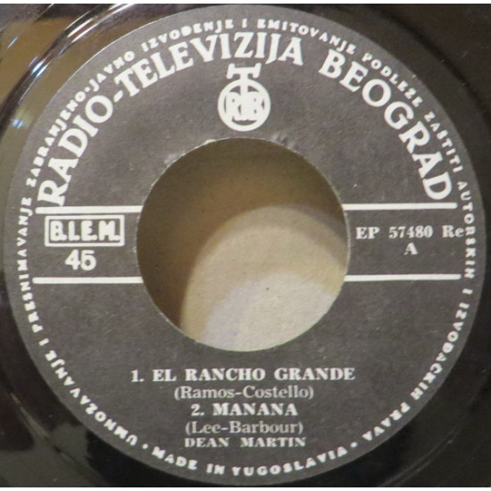MARTIN DEAN   - DINO LATINO - EL RANCHO GRANDE/MANANA/LA PALOMA/MAGIC IS THE MOONLIGHT
