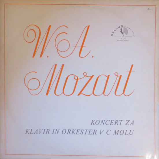 Mozart - Koncert Za Klavir In Orkester V C Molu/Samo Hubad, Dubravka Tomšič*, Simfonični Orkester RTV Ljubljana