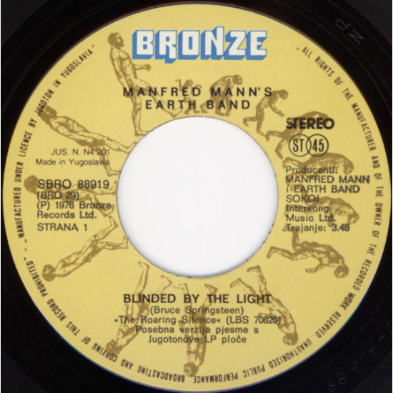 MANFRED MANN'S EARTH BAND - BLINDED BY THE LIGHT/STARBIRD NO. 2
