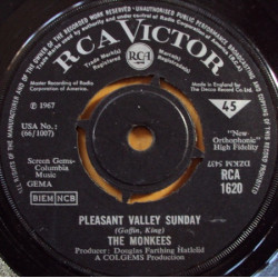 MONKEES  - PLEASANT VALLEY SUNDAY/WORDS