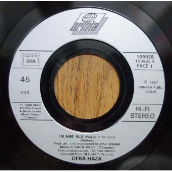 Ofra Haza  - Im Nin' Alu (Played In Full Edit)