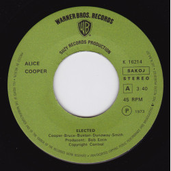 COOPER ALICE  - ELECTED/HELLO HURRAY