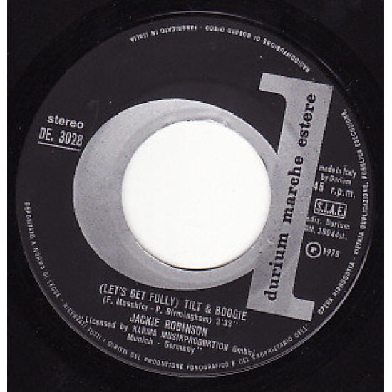 ROBINSON JACKIE - Tilt & Boogie