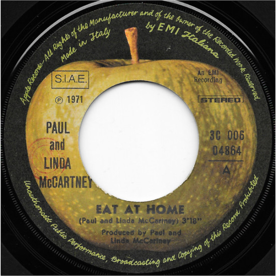 McCartney Paul & Linda - Eat At Home / Smile Away