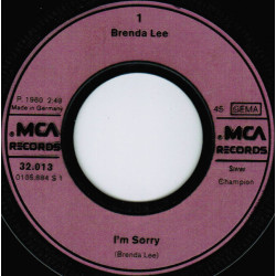 LEE BRENDA - I'm Sorry / Sweet Nothin's