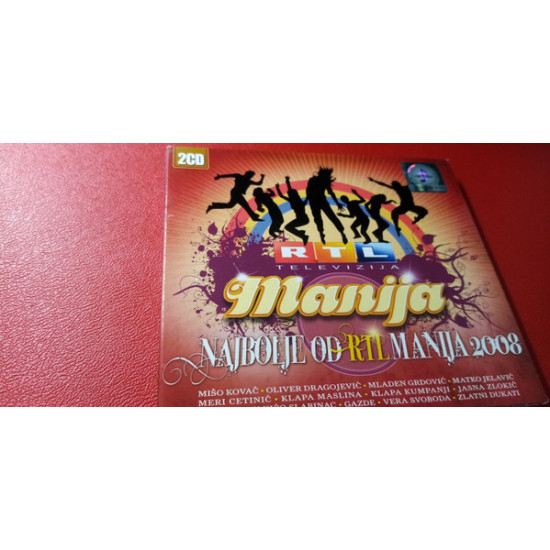 V.A. - NAJBOLJE OD RTL MANIJA 2008 / MIŠO OVAČ, PINO I DENIS, GRDOVIĆ, JELAVIĆ… /