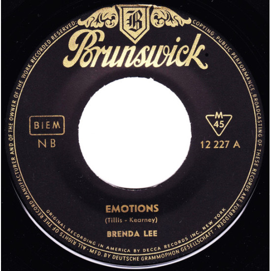 LEE BRENDA - Emotions / I'm Learning About Love