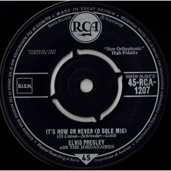 PRESLEY ELVIS  - It's Now Or Never (O Sole Mio)