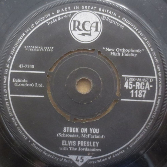 Elvis Presley With The Jordanaires - Stuck On You / Fame And Fortune