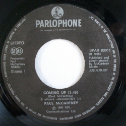 MCCARTNEY PAUL - COMING UP /LIVE COMING UP