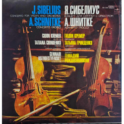 Gidon Kremer, Tatiana Grindenko, London Symphony Orchestra, Gennadi Rozhdestvensky - J.Sibelius / A.Schnittke - Concerto For Violin And Orchestra / Concerto Grosso
