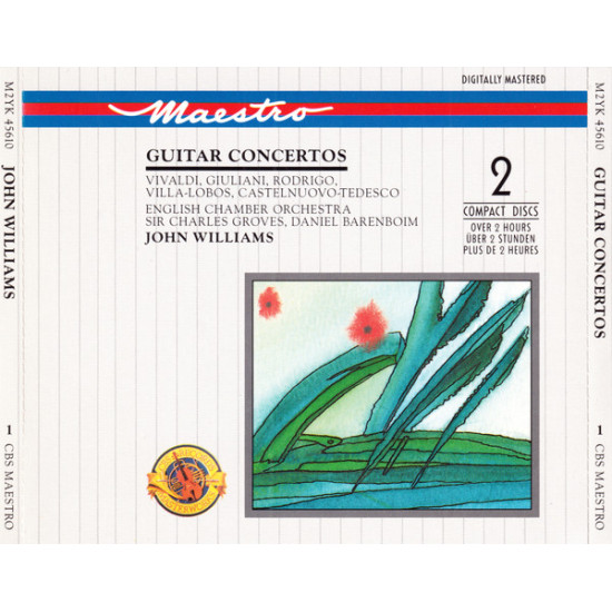 English Chamber Orchestra, Sir Charles Groves, Daniel Barenboim, John Williams - Guitar Concertos/Vivaldi*, Giuliani*, Rodrigo*, Villa-Lobos*, Castelnuovo-Tedesco