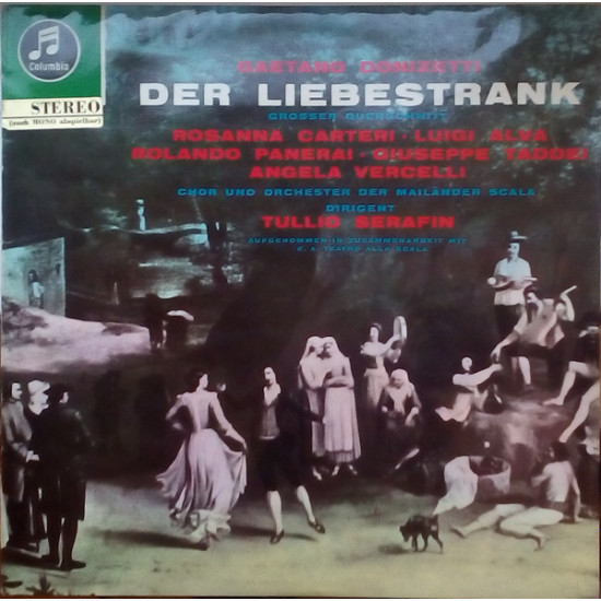 Donizetti - Der Liebestrank - Grosser Querschnitt/Rosanna Carteri, Luigi Alva, Rolando Panerai, Giuseppe Taddei, Angela Vercelli, Chor Und Orchester Der Mailänder Scala*, Tullio Serafin