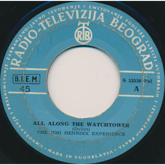 HENDRIX JIMI EXPERIENCE   - ALL ALONG THE WATCHTOWER/CAN YOU SEE ME
