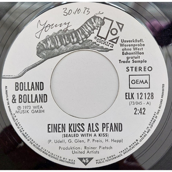 Bolland & Bolland - Einen Kuß Als Pfand (Sealed With A Kiss)