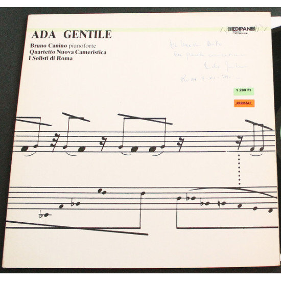 Gentile Ada - Ada Gentile/Bruno Canino, Quartetto Nuova Cameristica, I Solisti Di Roma ‎