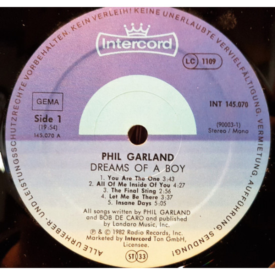 Garland Phil - Dreams Of A Boy