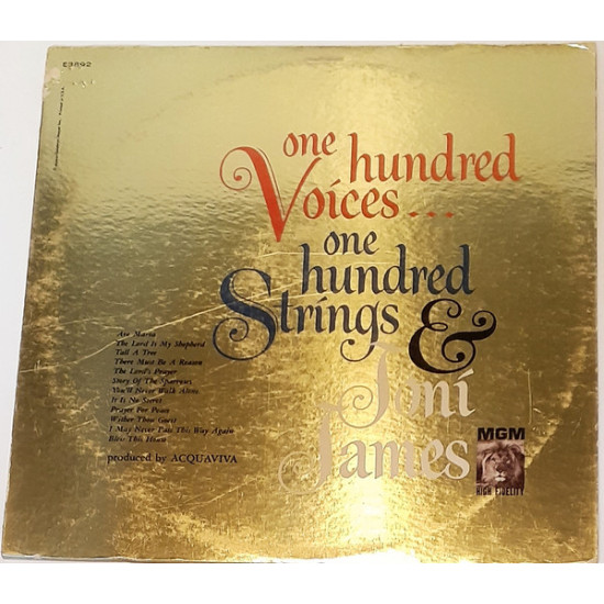 JAMES JONI - One Hundred Voices...One Hundred Strings & Joni James